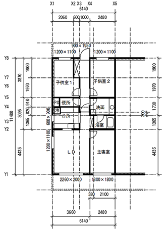 図面：妻側住戸