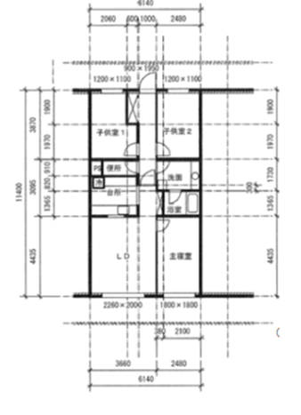 図面：中間柱